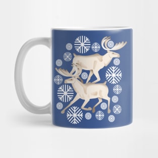 White reindeer Mug